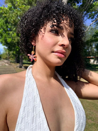 Extra Mini Orchid Earrings