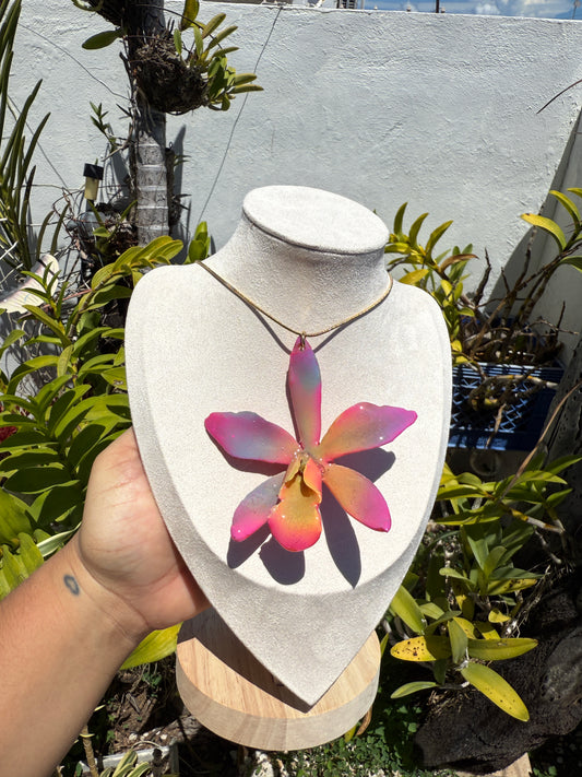Colorfull Cattleya necklace