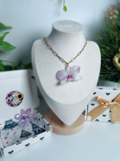 Orchid Duo necklace