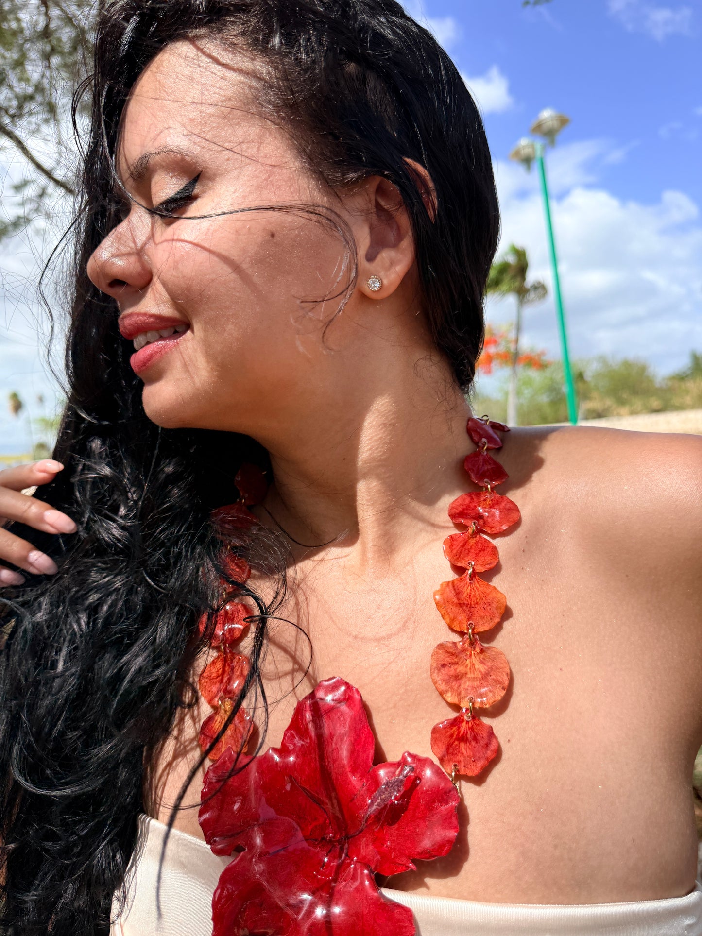 Amapola de Flamboyán Necklace