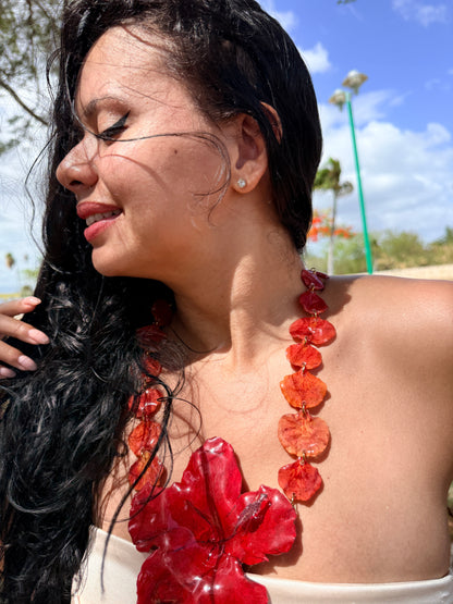 Amapola de Flamboyán Necklace