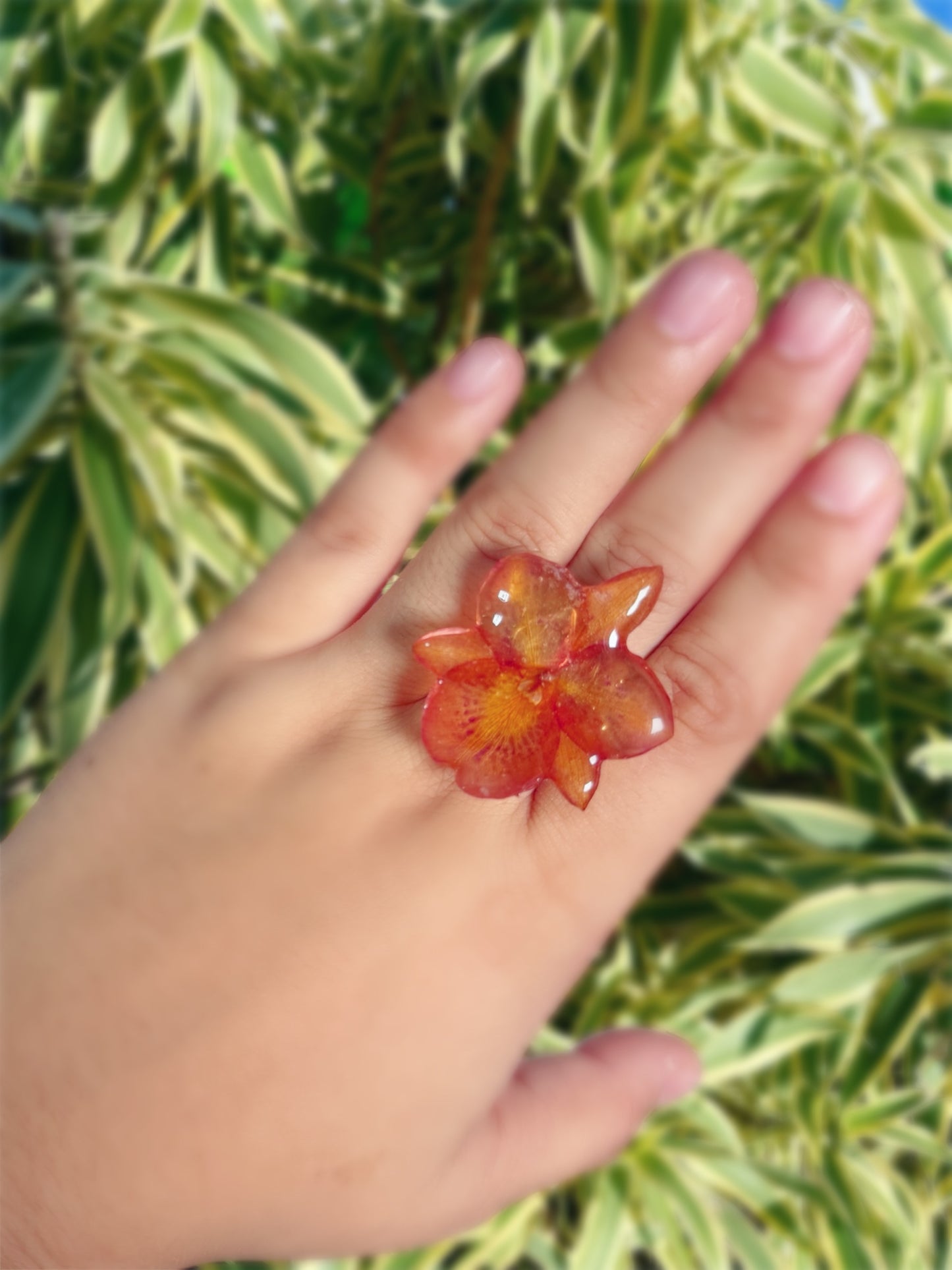 Baby Orchid ring