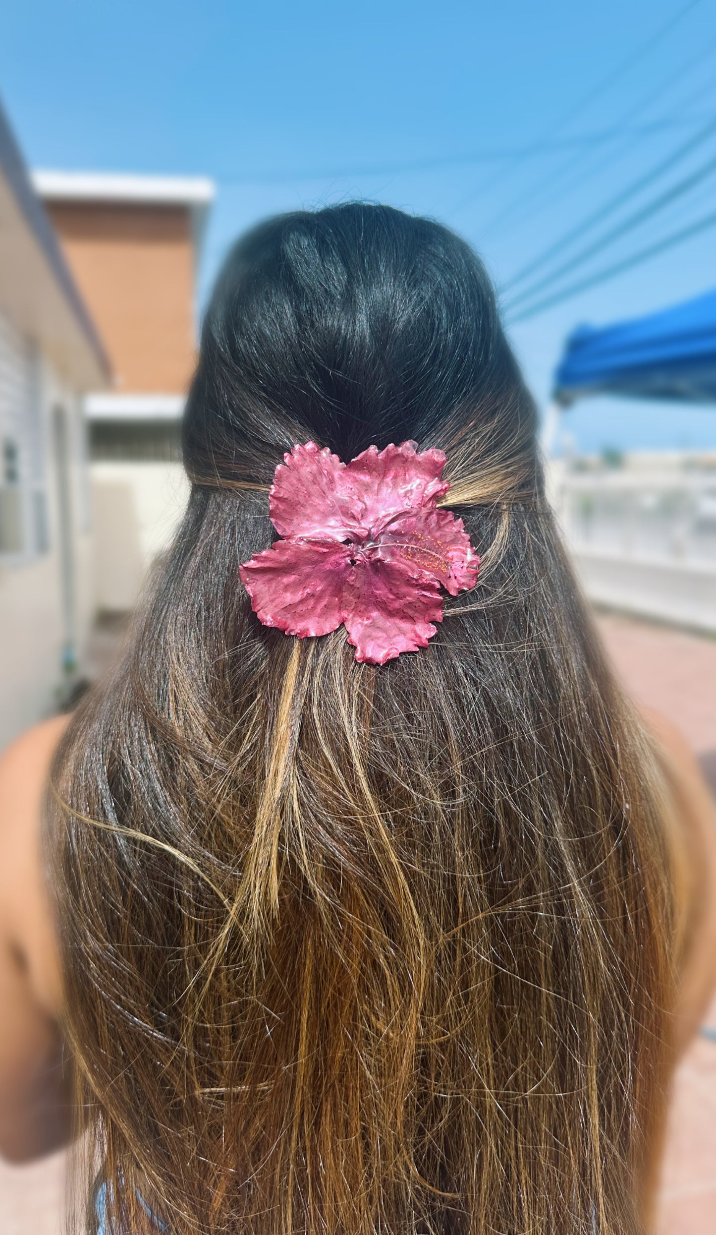 Amapola hair clip(Hibiscus)🌺