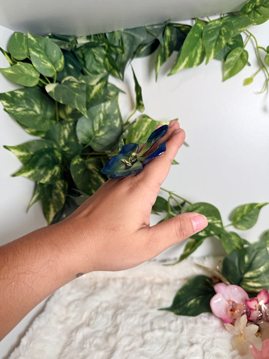 Midnight Vanda Bloom Ring