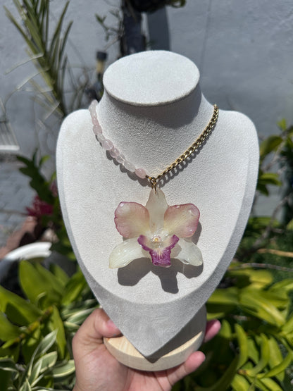 VIP Dendrobium Orchid necklace
