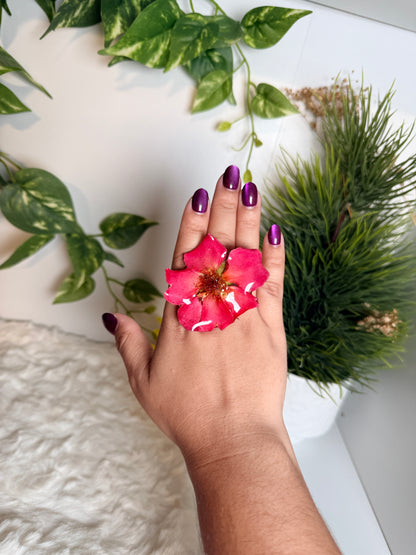Exotic rose ring