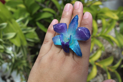 Blue Orchid ring