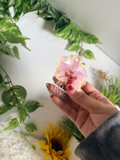 Blush Petal Orchid Hair Comb