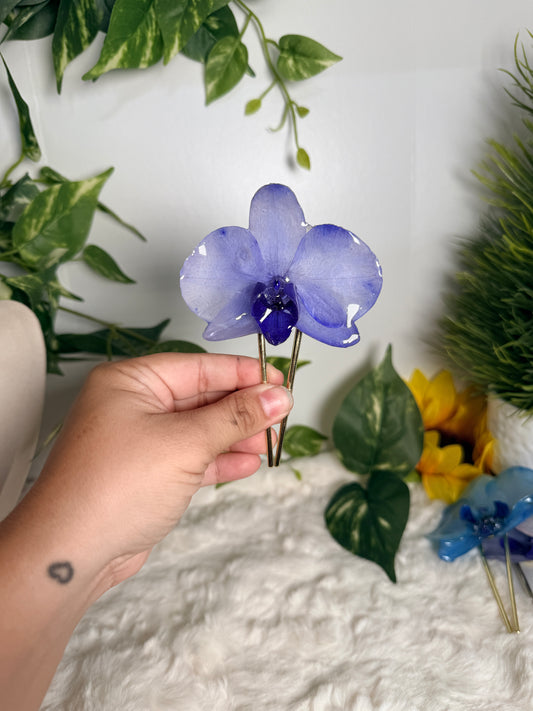 Indigo Bloom Hair Fork