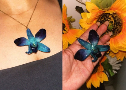 Blue Orchid necklace