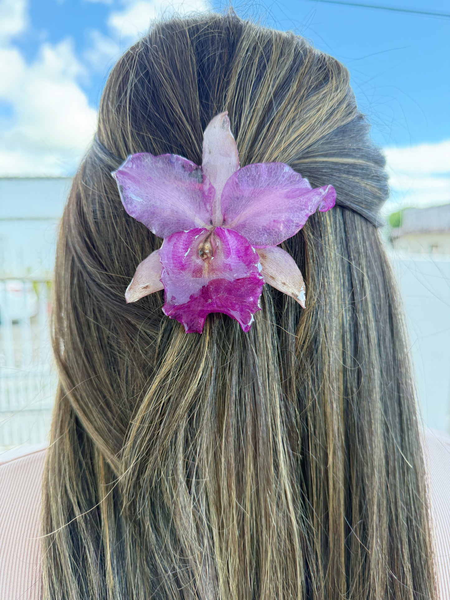 Cattleya Orchid Hair clip