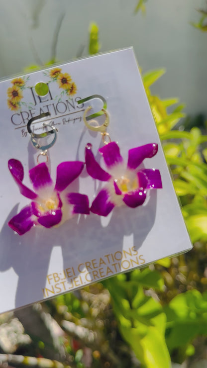 Dendrobium Burana Sunshine Earings