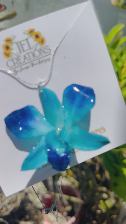 Blue Orchid necklace