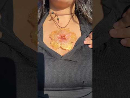 Yellow amapola Choker