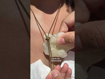 Lariat Sunflower necklace